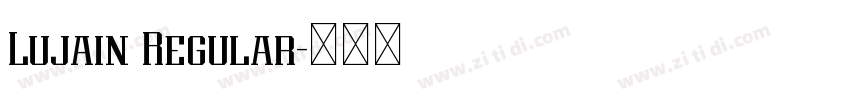 Lujain Regular字体转换 Lujain Regular字体转换